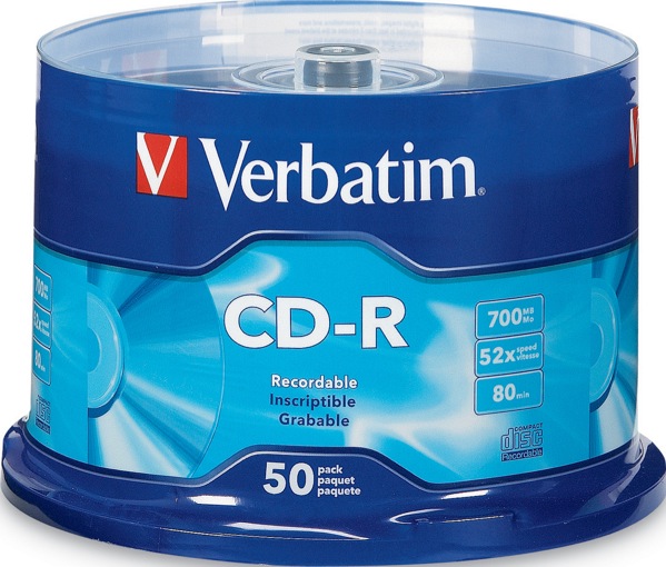 Verbatim DataLifePlus CD-RW Discs - 4x Speed, 700MB/80min, 50-Pack Spindle, Silver Printable Surface