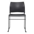 Thumbnail image of Buro Maxim Sled Base Visitor Chair Black with Black Powdercoat Frame