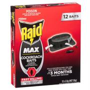 Raid Max Cockroach Baits 12 X 2.5g