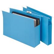 Marbig 90mm Expanding Suspension File Foolscap Blue Box 20