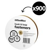 Officemax Hook Only Fasteners Spot White 22mm Roll Of 900