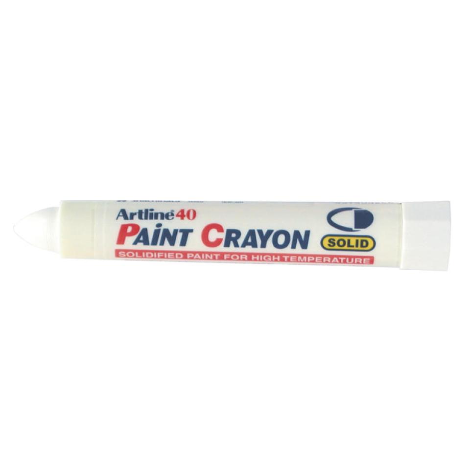 Artline 40 Paint Crayon Industrial Marker White Winc