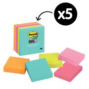Post-It Super Sticky Notes Miami Collection 76 x 76mm Pack 5