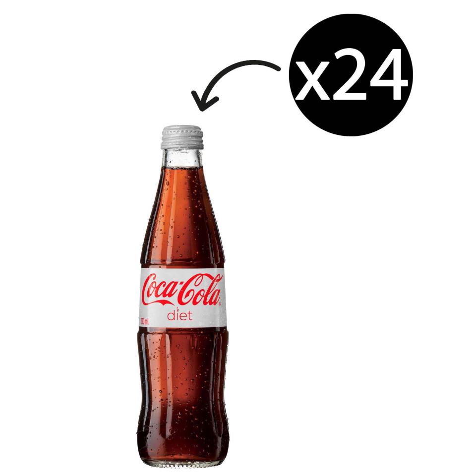 Diet Coca Cola 330ml Bottle Carton 24