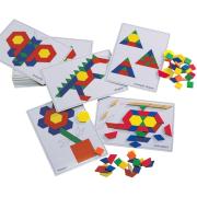 Learning Can Be Fun Pattern Block Picture Card Set Set/20