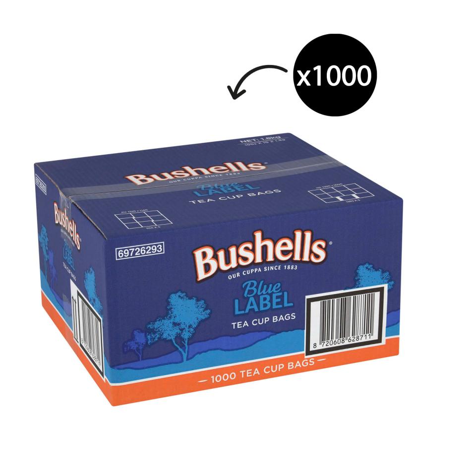 Bushells Black Tea Bags Carton 1000 | Winc