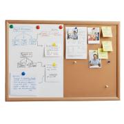 Visionchart Oak Frame Combination Board 900x600mm