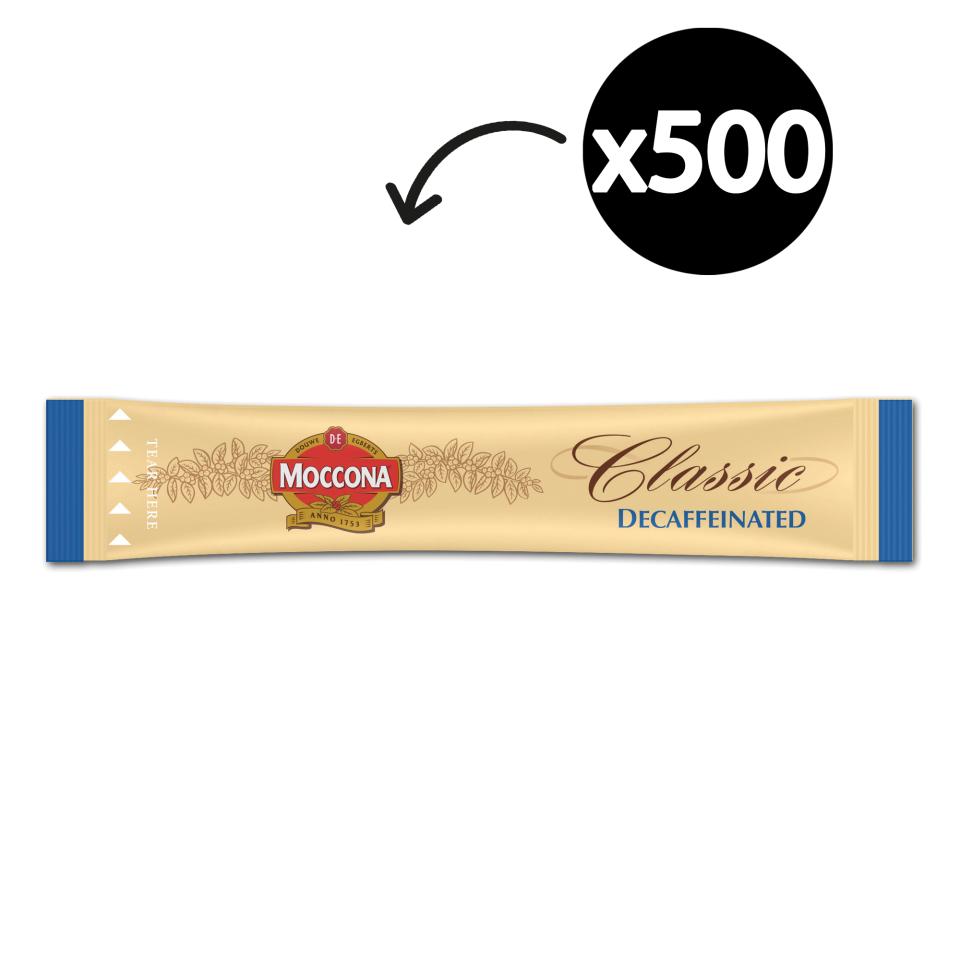 Moccona Classic Decaffeinated Instant Coffee Sticks 1.7g Carton 500