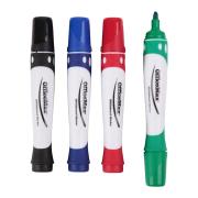Officemax Assorted Colours Drysafe Whiteboard Markers Bullet Tip Pack Of 4