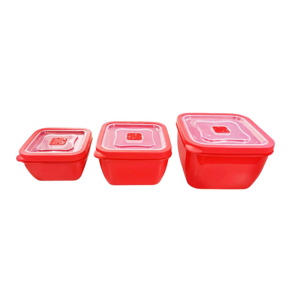 Connoisseur Microwave Containers 0.6/1.1/1.8 Litre Pack 3
