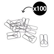 Esselte Paper Clip Owl 25mm Silver Box 100