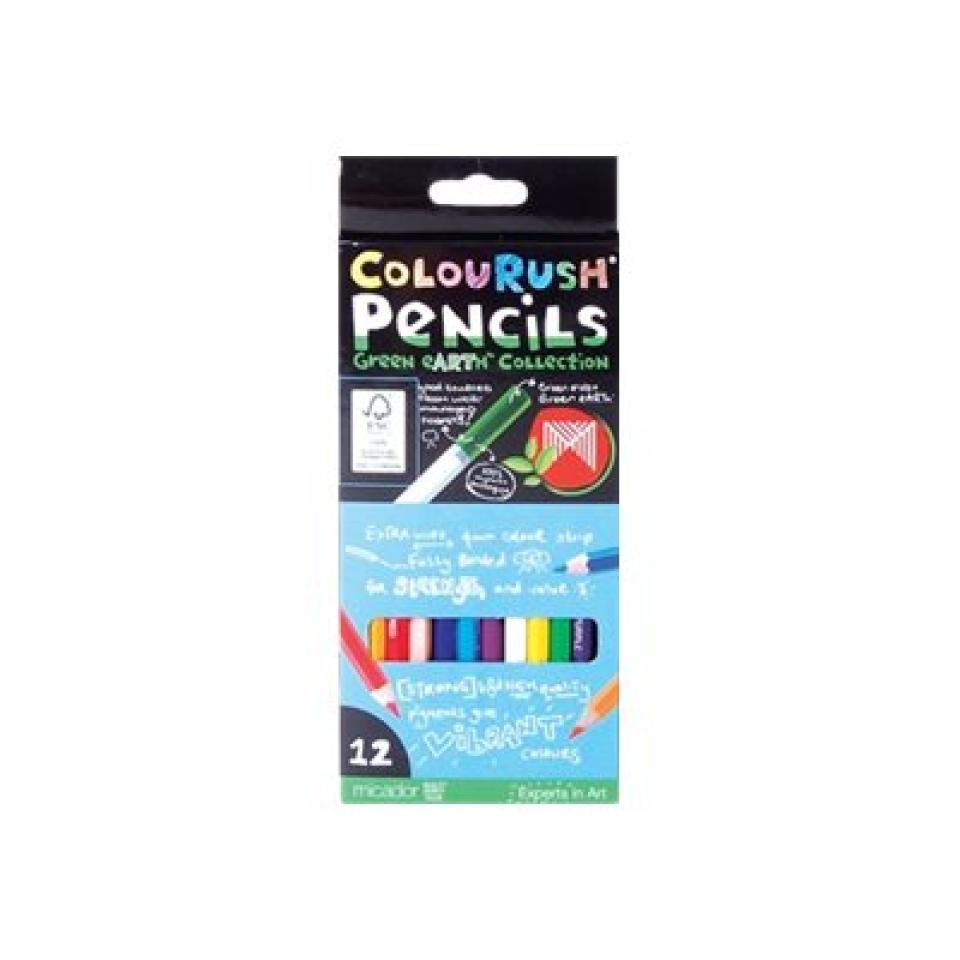 Micador Colourush Pencils Permanent Pack 12