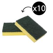 Scourer Sponge 150 X 100mm Green Pkt10