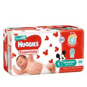 Huggies Essential Nappy Newborn Carton 112