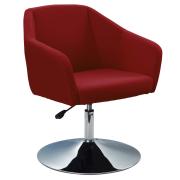 Mondo Alto Chair With Pedestal Base Red