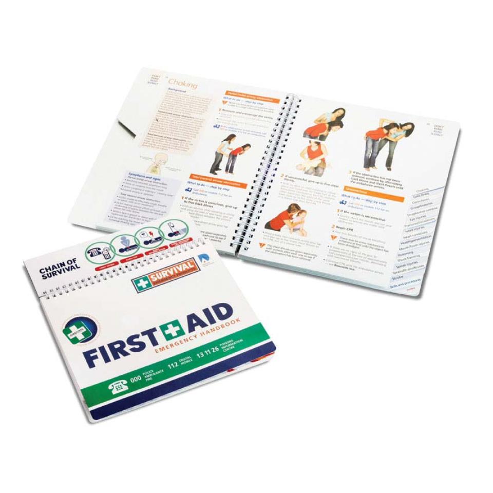 First Aid Handbook Spiral Bound Workcover Approved