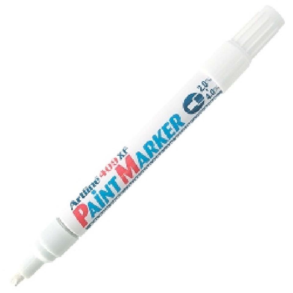 Artline 409 Paint Marker Chisel Tip 2.0-4.0mm White