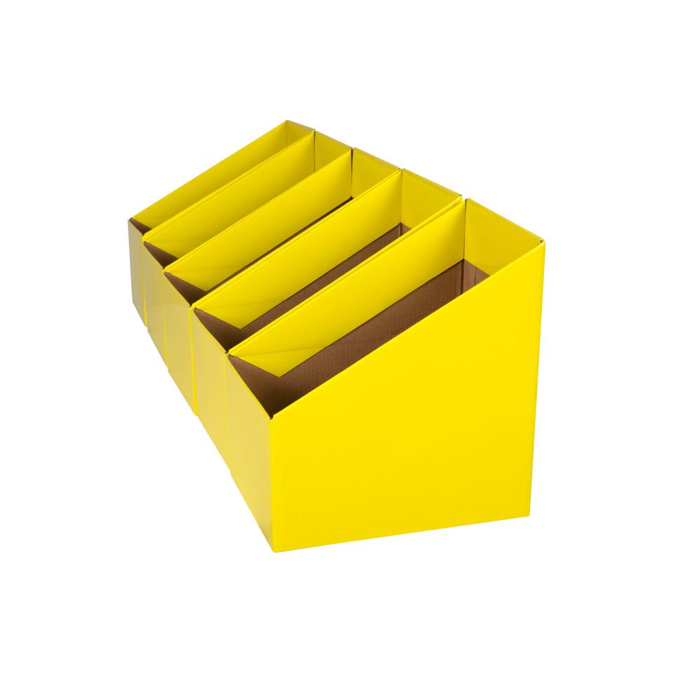 Marbig Large Book Box Yellow Pack 5