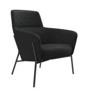 Chair Solutions Jubel Lounge 4 Leg Black Steel Base in Warwick Key Largo Ebony