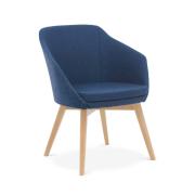 Chair Solutions Annette Visitor Chair 4 Leg Timber
