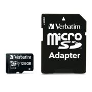 Verbatim Premium microSDXC 128 GB Memory Card with Adapter