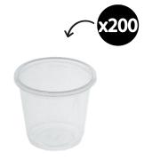 Huhtamaki Plastic Graduated Portion Cup Clear 30ml Pack 200