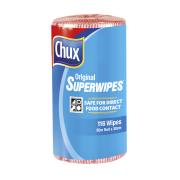 Chux 9316R Original Superwipes Perforated Roll Red 65m