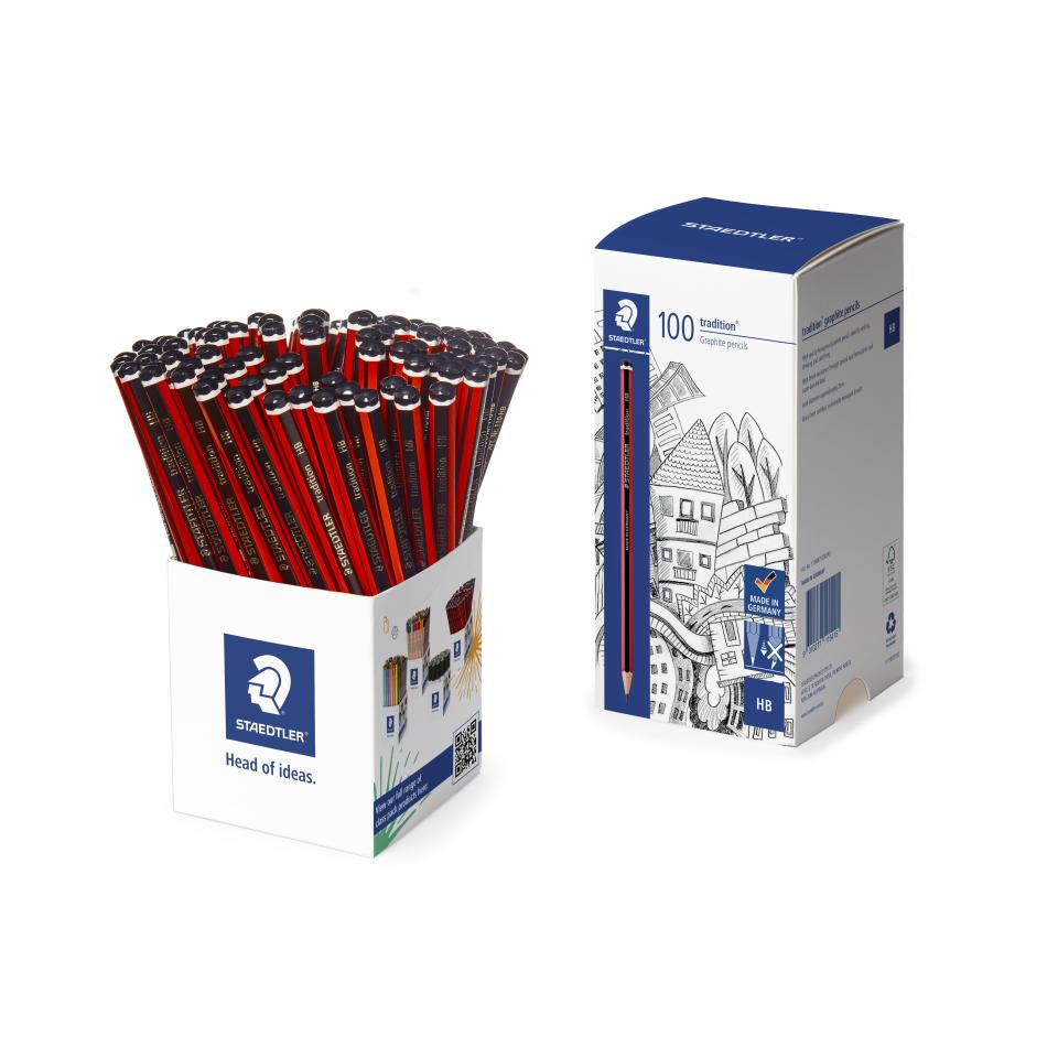 Staedtler 110 Tradition Graphite Pencil HB Pack 100