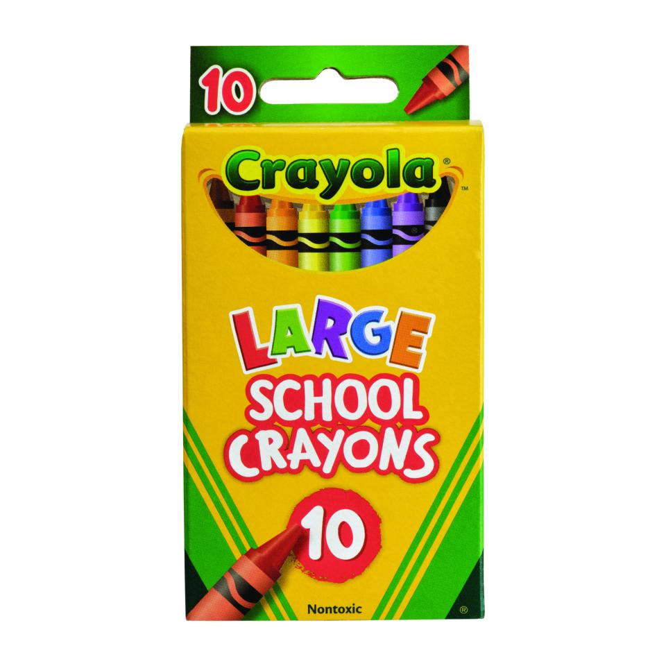 Crayola Large School Crayons Pack 10