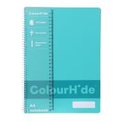 Colourhide Notebook A4 120 Page Aqua