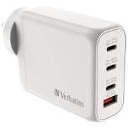 Verbatim USB Gan Charger 100w 3c+1a White