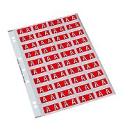 Codafile 162550 Alpha 25mm Label 'A' Red Pack 200 Labels