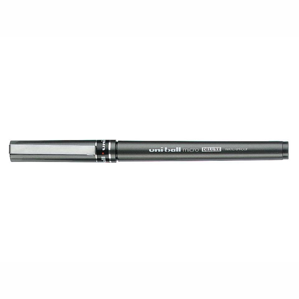 Uni-ball UB155 Deluxe Ballpoint Pen Extra Fine 0.5mm Blue Box 12