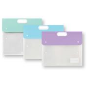 Marbig Expanding Document Wallet Art Portfolio With Handle A3 Assorted Pack 10