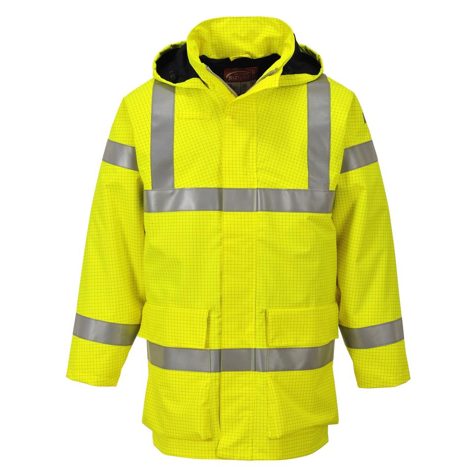 Portwest Bizflame Day/Night Hi-Vis Multi Lite Rain Jacket