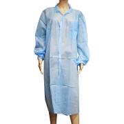 Livingstone Laboratory Coat Gown Blue Velcro With Pocket 100 Pieces Per Carton