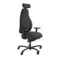 Thumbnail image of Dal Serati Support Pro Control Synchro with Arms &amp; Head Rest Inc Lumbar Pump in Black Fabric