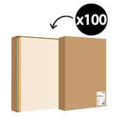 Winc Premium Coloured Cover Paper 510x640 200gsm 10 Assorted Pack 100