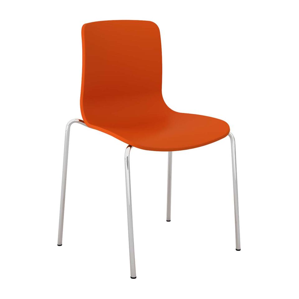 Dal Acti Visitor Chair with Chrome Frame 4 Legs