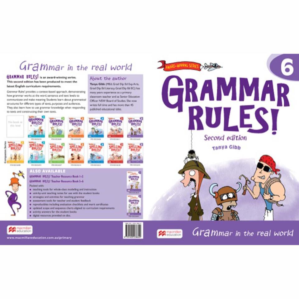 Grammar Rules Student Year 6 2nd Edition. Author Tanya Gibb