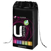U by Kotex Pad Super Maxi with Wings Pack 14 Carton Of 6
