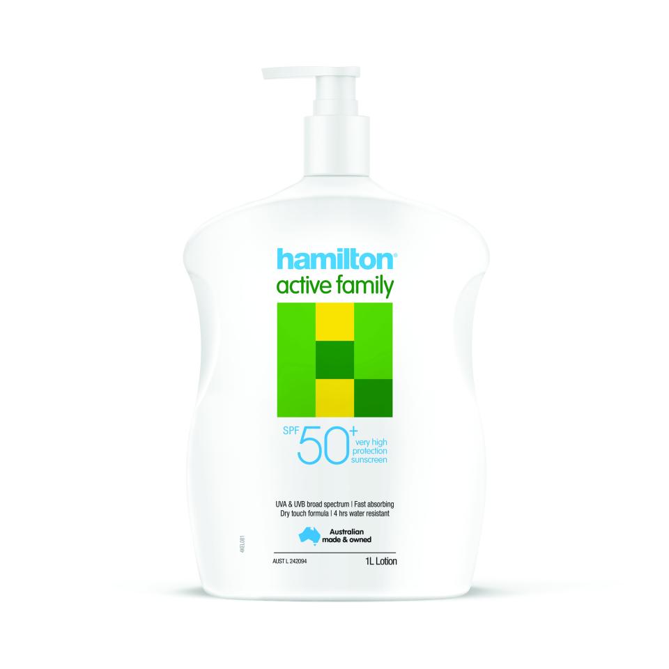 Hamilton Sun Active Family Sunscreen SPF50+ 1L