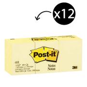 Post-it Notes 35 x 48mm Canary Yellow Pack 12