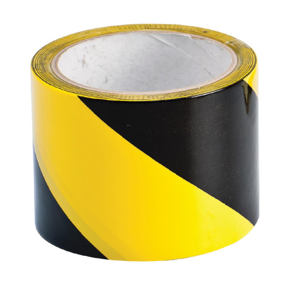 Brady 55303 Diagonal Indoor Warning Tape B-950 75mm Black/Yellow