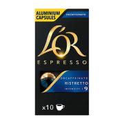 L'OR Espresso Decaffeinated Coffee Capsules Ristretto Box 10
