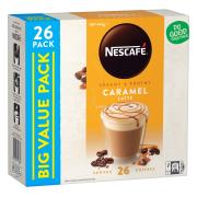 Nescafe Cafe Menu Caramel Latte Coffee Sachets 17g Box 26