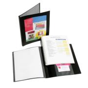 Marbig Professional Display Book A4 Refillable 20 Pocket Framed Front Cover/Black