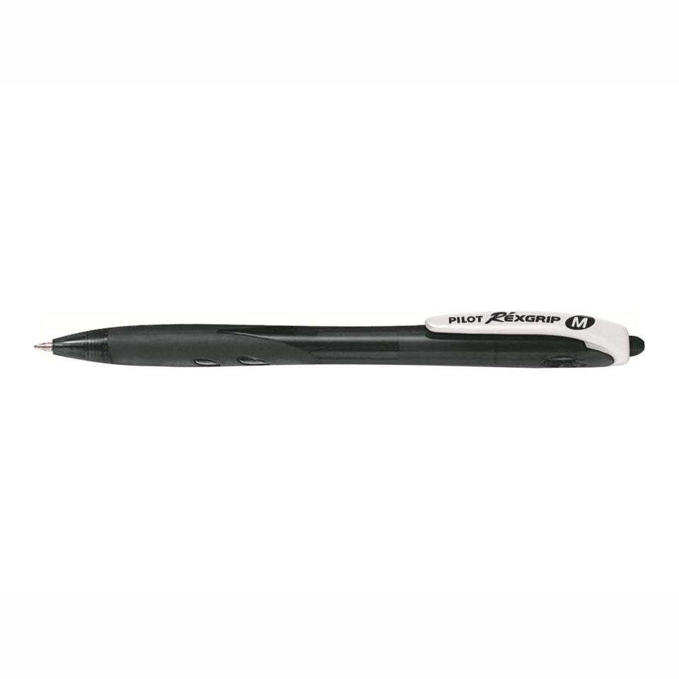 Pilot BegreeN Rexgrip Retractable Ballpoint Pen Medium 1.0mm Black Each Image
