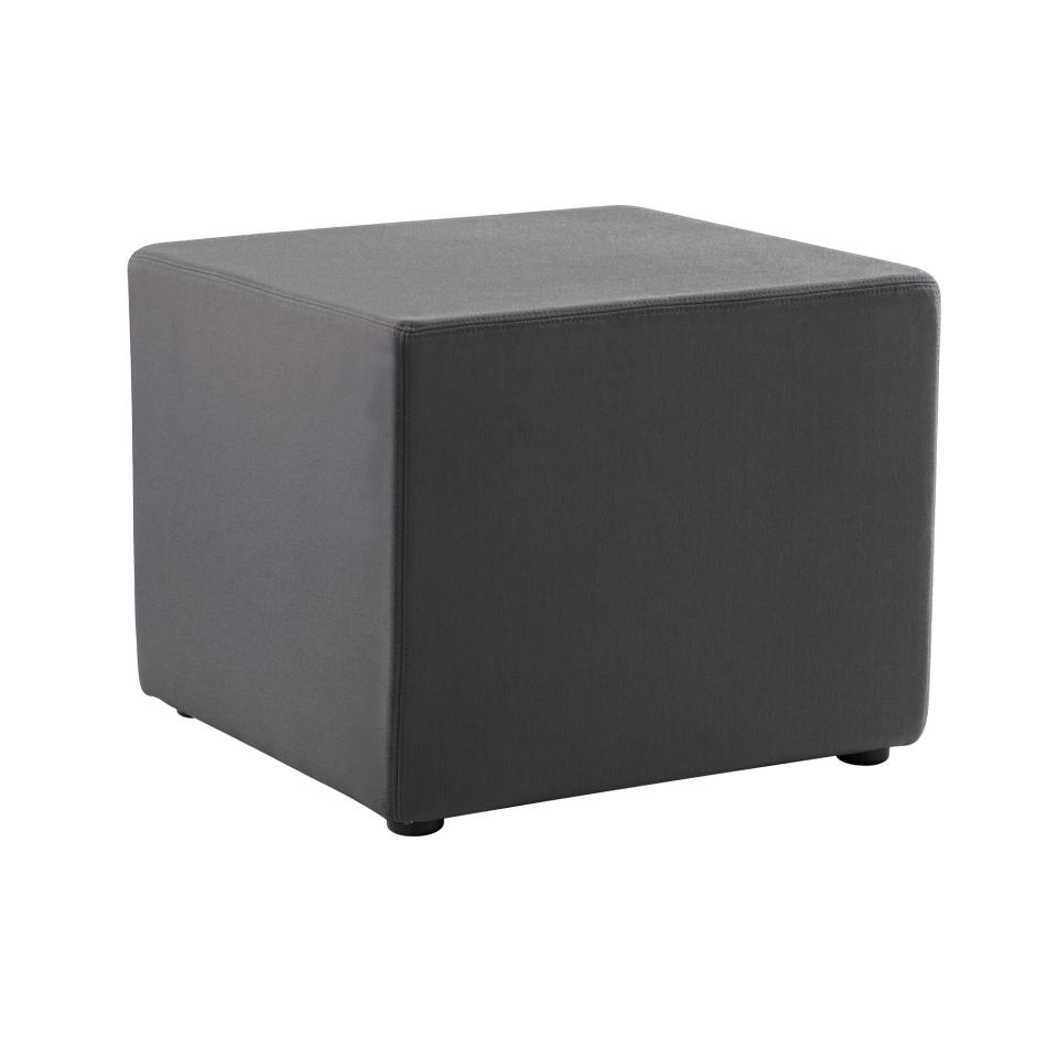 Rapid Line Mars Square Ottoman Charcoal Image