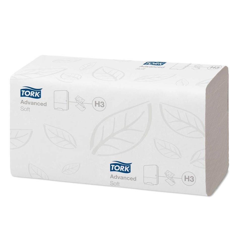 Tork 290163 Soft Singlefold Hand Towel H3 2 Ply 23 x 24.8CM 250 Sheets ...